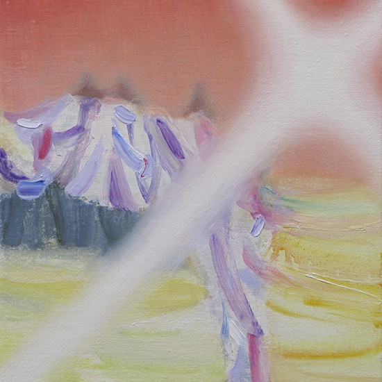 purkaa　unravel　2014　Oil on cotton, panel　23.2 x 19 cm