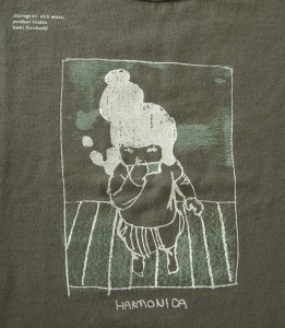 Harmonica (detail)　2010　Screen printing on T-shirt　