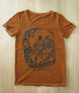 walzer / Tempo Giusto　2010　Dyeing and screen printing on T-shirt (Habana brown)　M