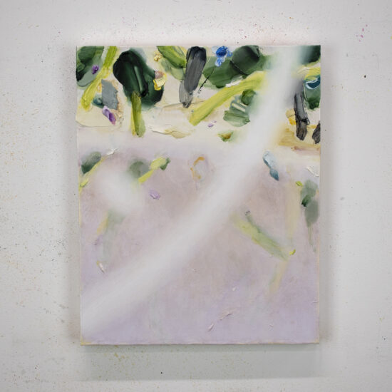 flickers pr08　2024　Oil and Acrylic on cotton, mounted on panel　27.3×22.0cm