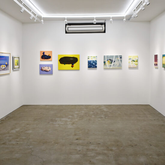 Group exhibition "Next Chapter", artworks from left to right: Yuki Takagi, Ayako Ishiba, Koshiro Kihara, Kaori Furuhashi, Saori Doi